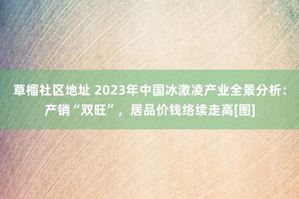 草榴社区地址 2023年中国冰激凌产业全景分析：产销“双旺”，居品价钱络续走高[图]