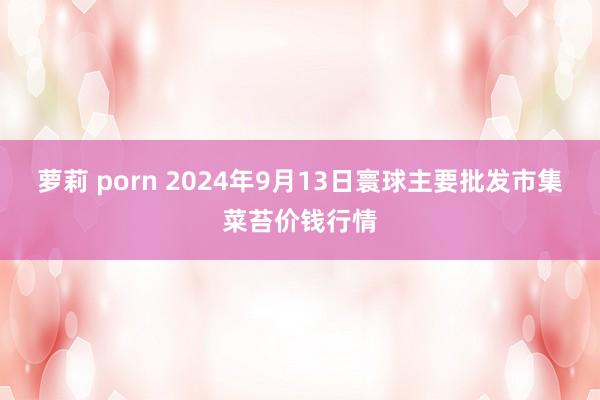 萝莉 porn 2024年9月13日寰球主要批发市集菜苔价钱行情