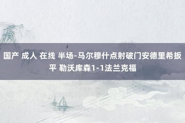 国产 成人 在线 半场-马尔穆什点射破门安德里希扳平 勒沃库森1-1法兰克福