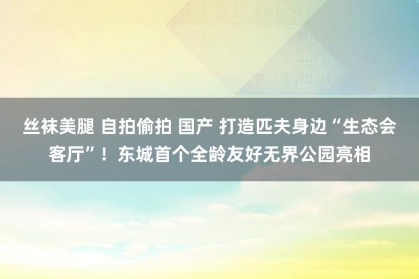 丝袜美腿 自拍偷拍 国产 打造匹夫身边“生态会客厅”！东城首个全龄友好无界公园亮相